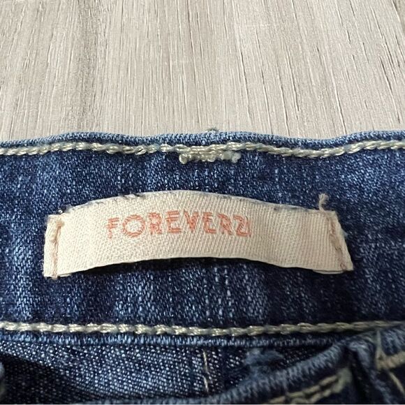 NWOT vintage y2k forever 21 flare jeans goldtone grommet accents sz S stretchy - Picture 5 of 12